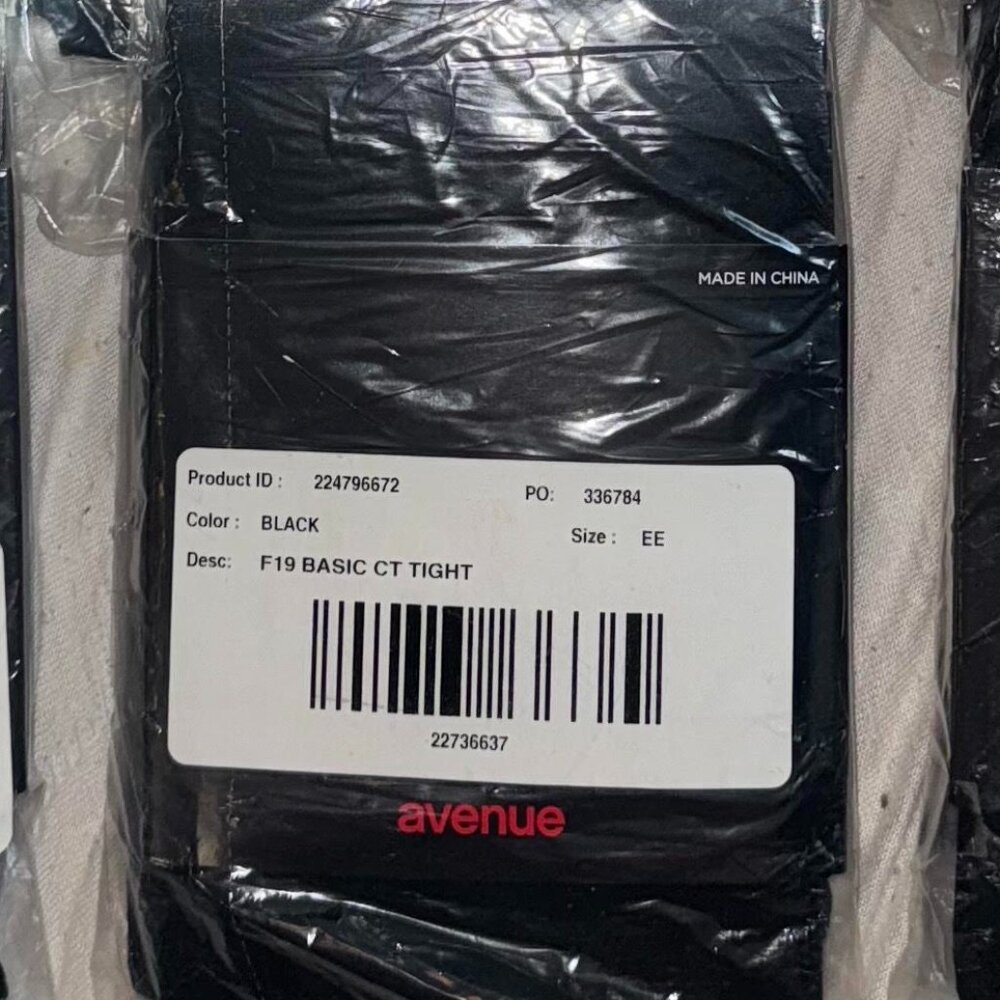 NWT Avenue Plus-Size Light Control Top Tights - Black Size EE✨50% OFF BUNDLES 3+ - Picture 5 of 5